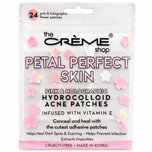 The Crème Shop Petal Perfect Skin Hydrocolloid Acne Patches Pink Holographic x 2
